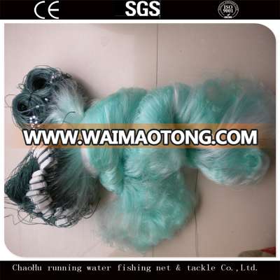 China 3 Layer Fishing Drift Monofilament Trammel Nylon Gill Net Supplier